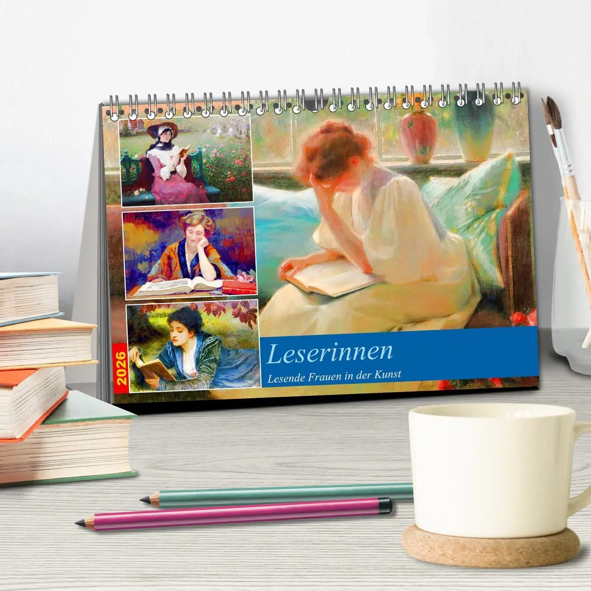 Bild: 9783457495919 | Leserinnen (Tischkalender 2026 DIN A5 quer), CALVENDO Monatskalender