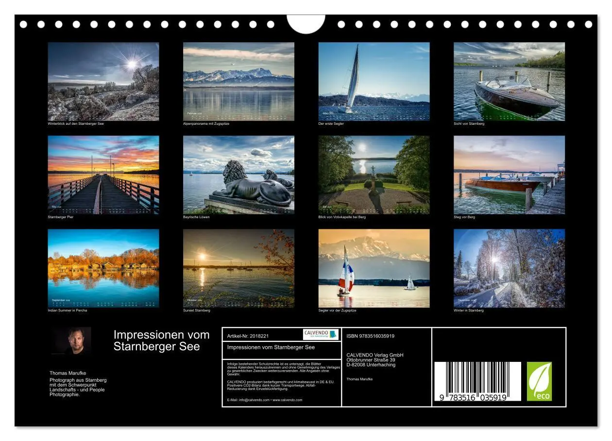 Bild: 9783516035919 | Impressionen vom Starnberger See (Wandkalender 2026 DIN A4 quer),...