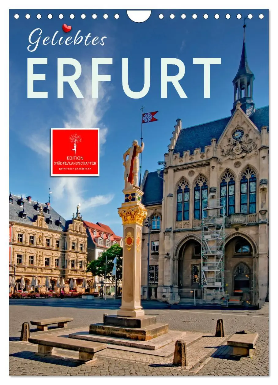 Cover: 9783516345919 | Geliebtes Erfurt (Wandkalender 2026 DIN A4 hoch), CALVENDO...