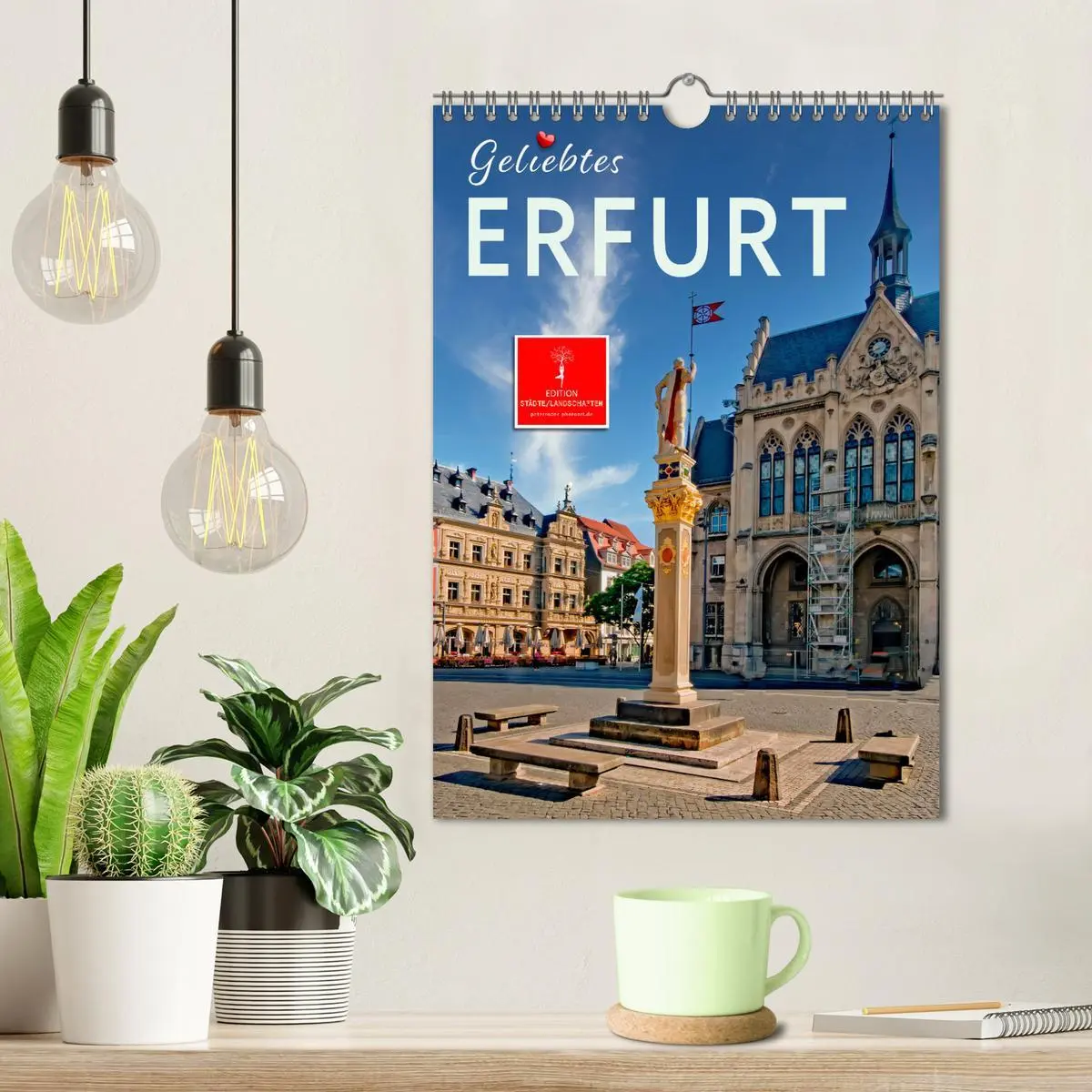 Bild: 9783516345919 | Geliebtes Erfurt (Wandkalender 2026 DIN A4 hoch), CALVENDO...