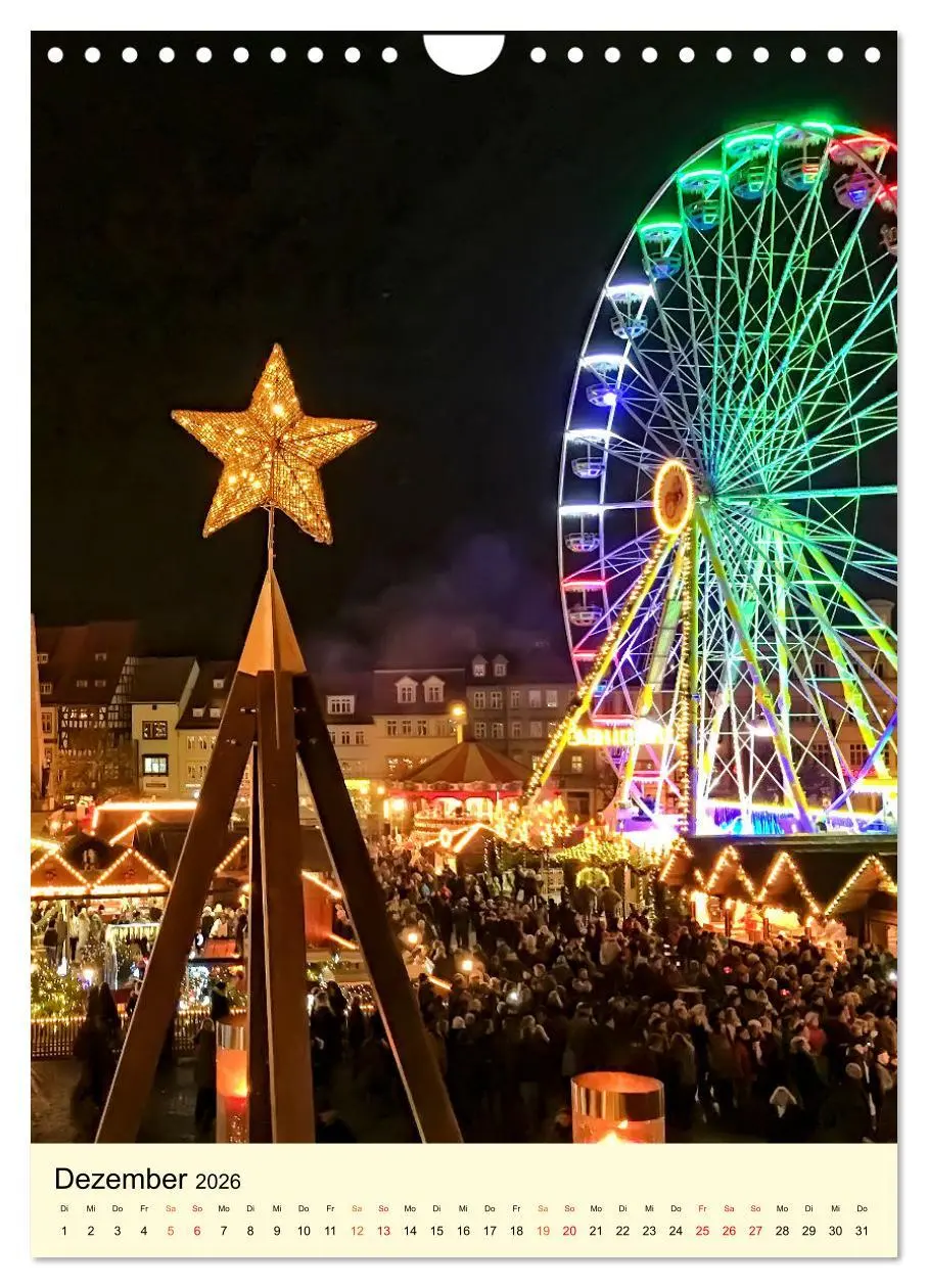 Bild: 9783516345919 | Geliebtes Erfurt (Wandkalender 2026 DIN A4 hoch), CALVENDO...