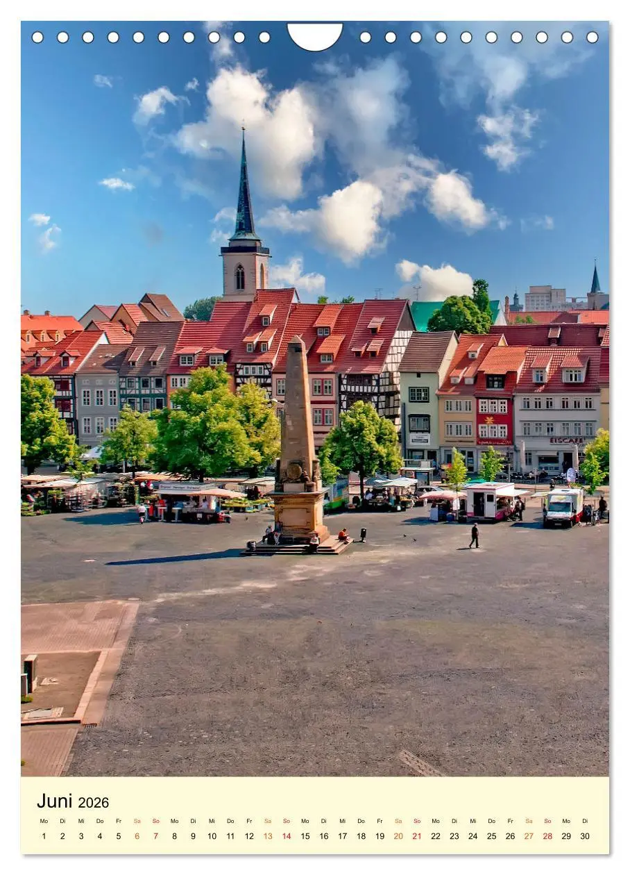 Bild: 9783516345919 | Geliebtes Erfurt (Wandkalender 2026 DIN A4 hoch), CALVENDO...