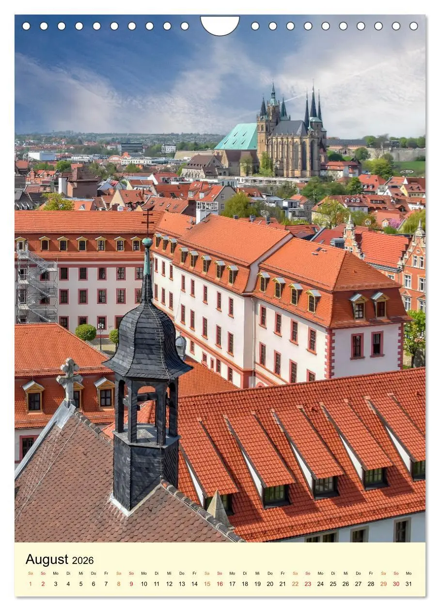 Bild: 9783516345919 | Geliebtes Erfurt (Wandkalender 2026 DIN A4 hoch), CALVENDO...