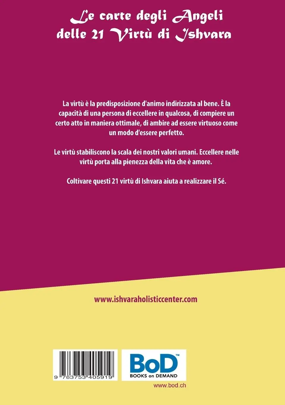 Rückseite: 9783753405919 | Le carte degli Angeli delle 21 Virtù di Ishvara | Maria Bitterli