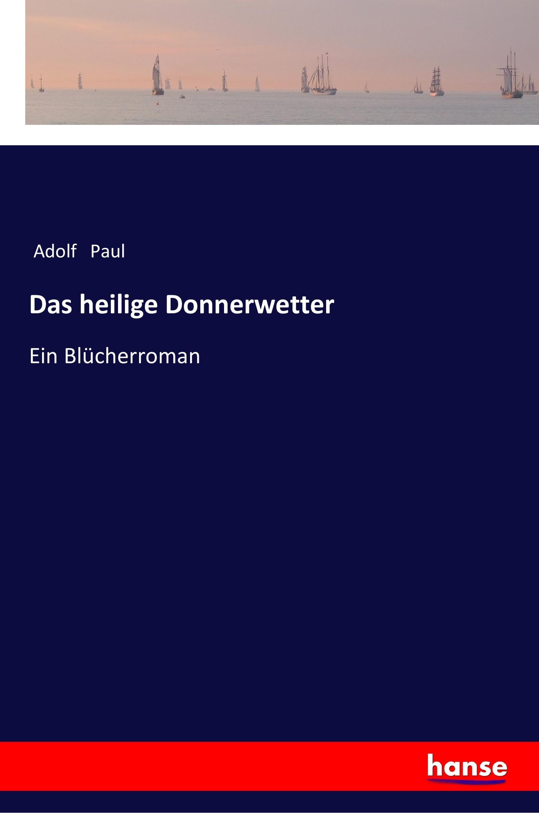 Das heilige Donnerwetter | Ein Blücherroman | Adolf Paul | Taschenbuch | Paperback | 568 S. | Deutsch | 2018 | hansebooks | EAN 9783337356019 - Paul, Adolf