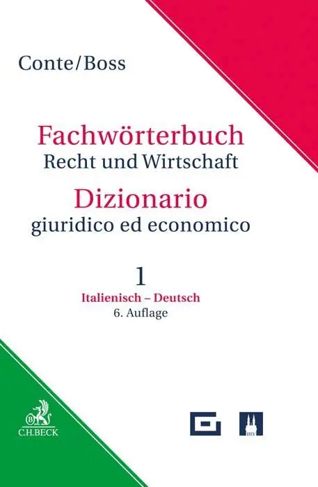 Cover: 9783406656019 | Fachwörterbuch Recht und Wirtschaft Band 1: Italienisch - Deutsch....