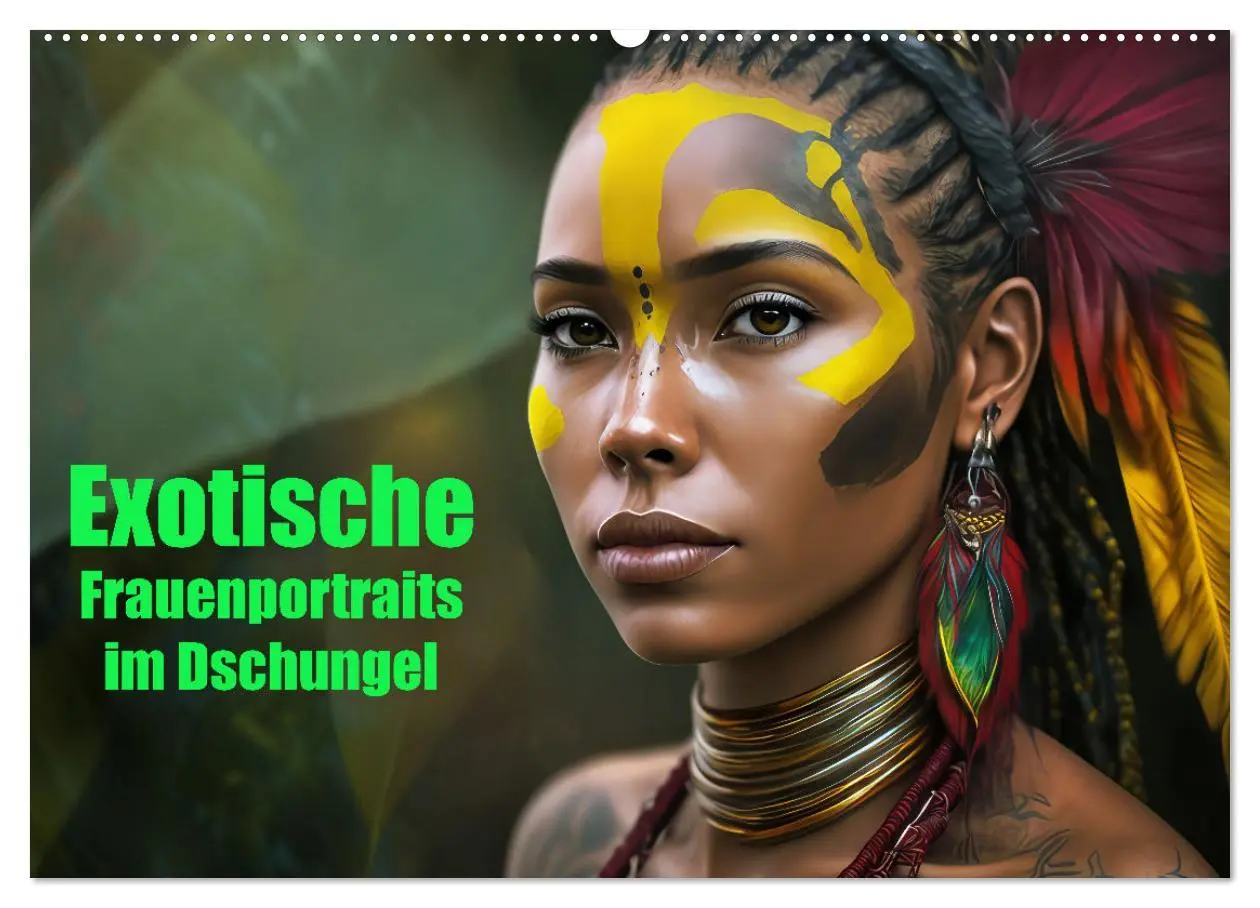 Cover: 9783457526019 | Exotische Frauenportraits im Dschungel (Wandkalender 2026 DIN A2...