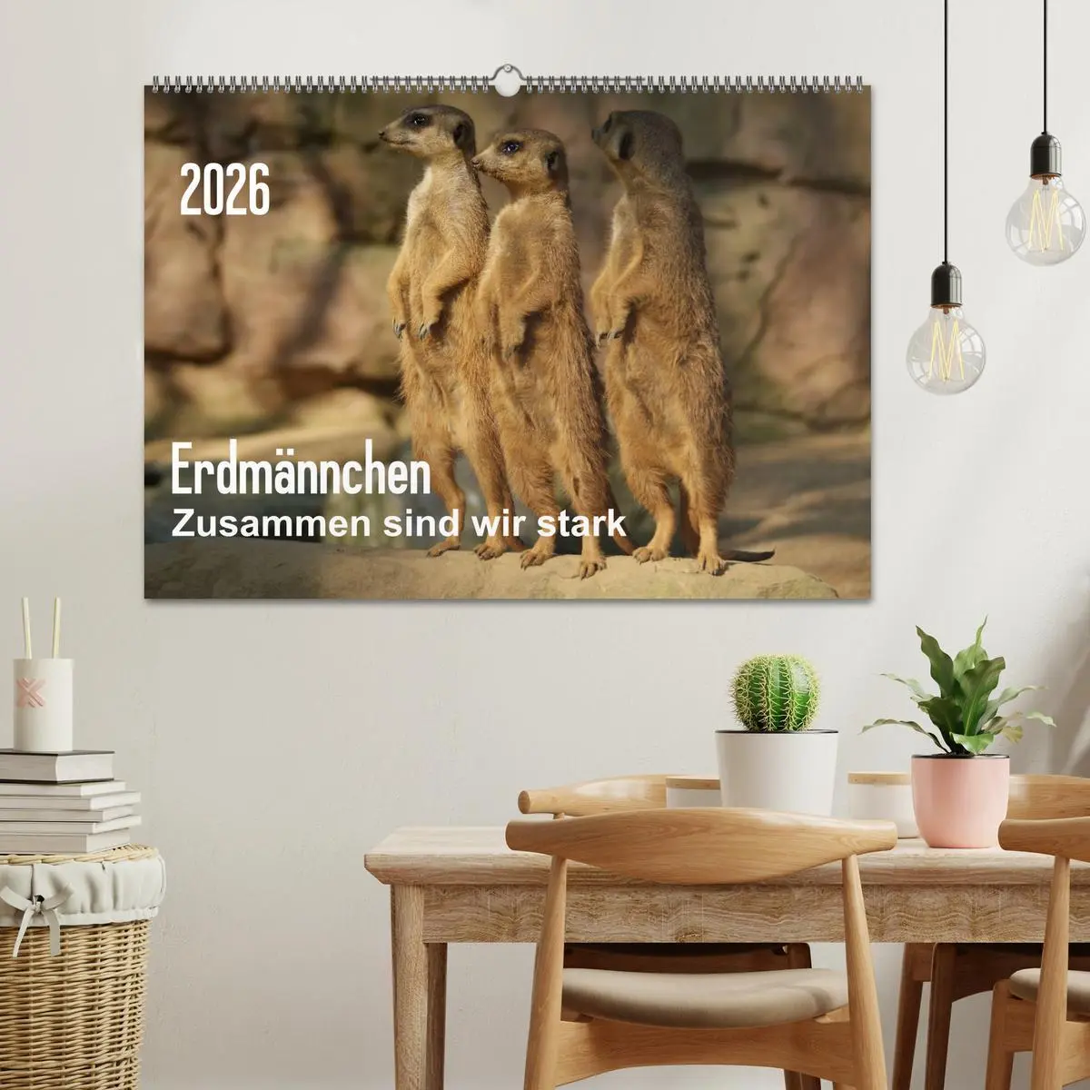 Bild: 9783516236019 | Erdmännchen - Zusammen sind wir stark (Wandkalender 2026 DIN A2...