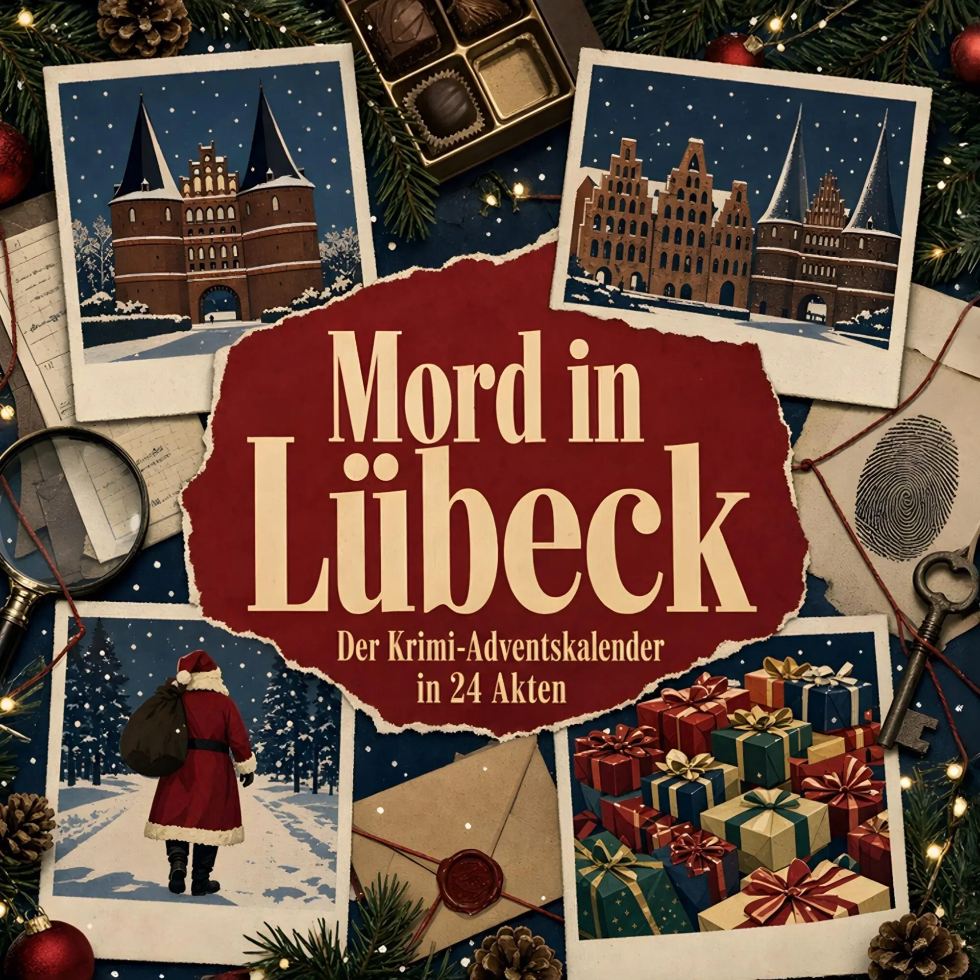 Cover: 9783696116019 | Mord in Lübeck | Der Krimi-Adventskalender in 24 Akten | Sophia Huber