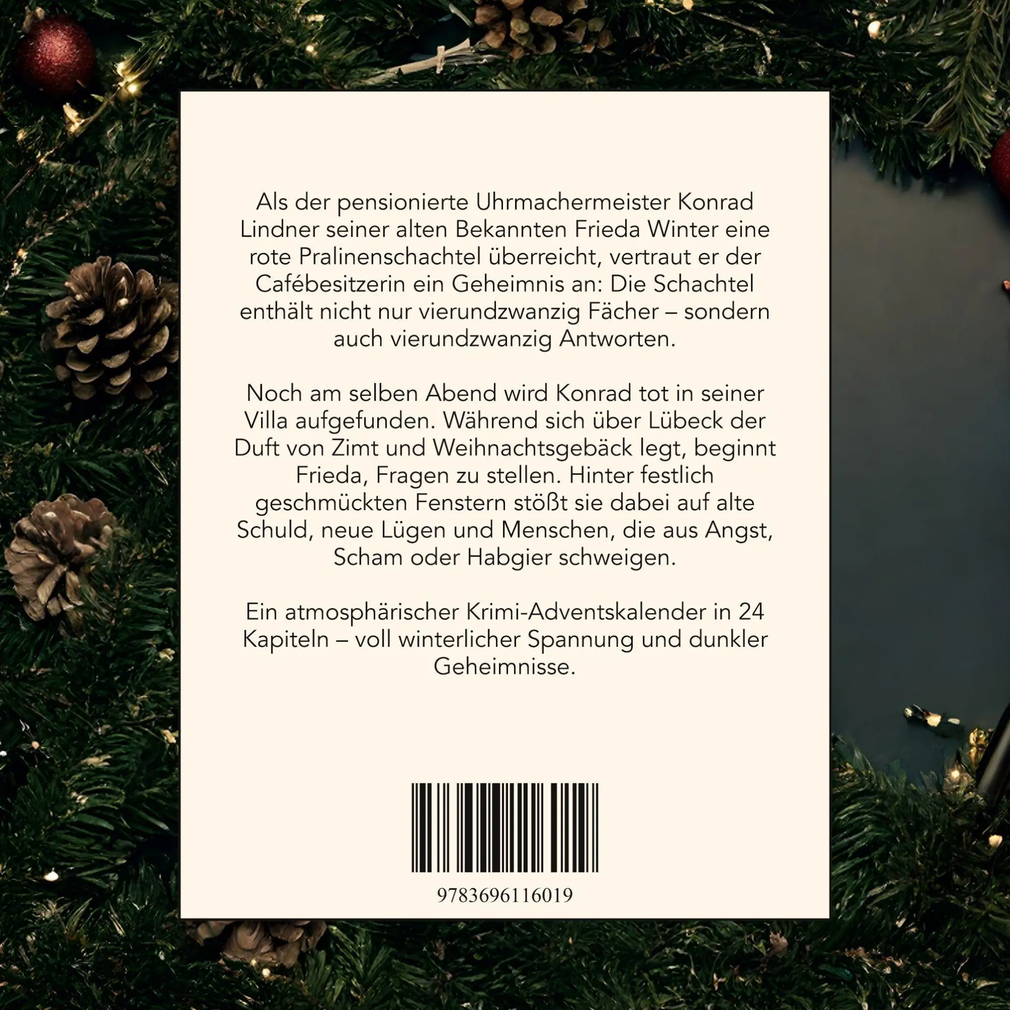 Rückseite: 9783696116019 | Mord in Lübeck | Der Krimi-Adventskalender in 24 Akten | Sophia Huber