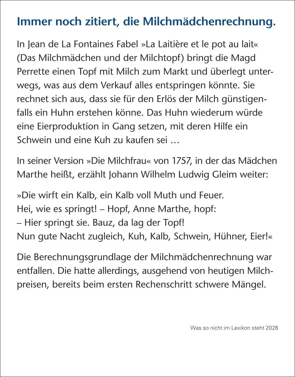 Bild: 9783840036019 | Was so nicht im Lexikon steht Tagesabreißkalender 2026 -...