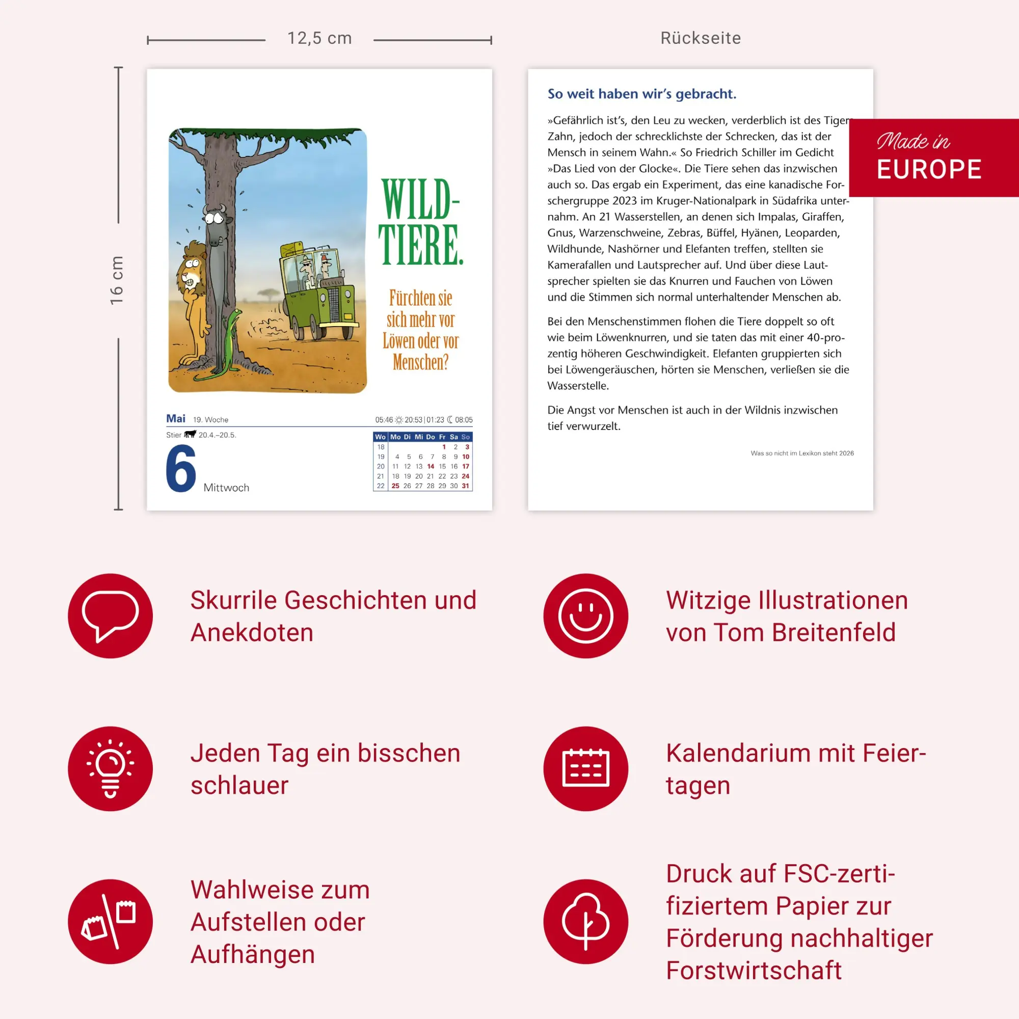 Bild: 9783840036019 | Was so nicht im Lexikon steht Tagesabreißkalender 2026 -...