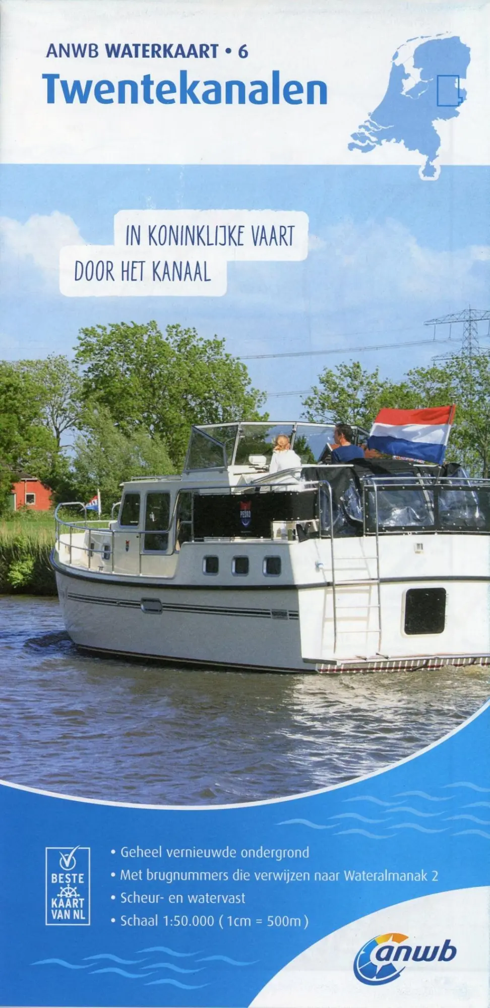 Cover: 9789018046019 | Twentekanalen 1:50 000 Waterkaart | Waterkaarten | (Land-)Karte | 2022