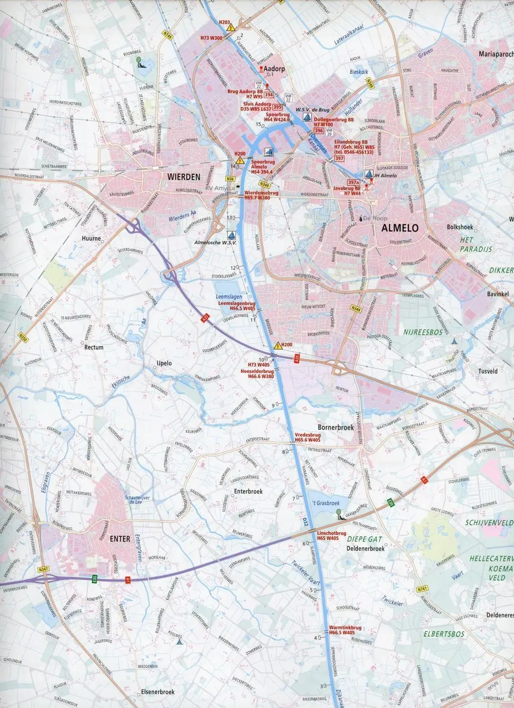 Bild: 9789018046019 | Twentekanalen 1:50 000 Waterkaart | Waterkaarten | (Land-)Karte | 2022