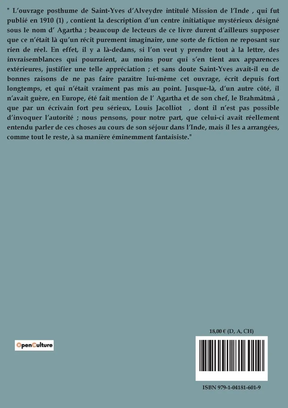 Rückseite: 9791041816019 | Le roi du monde | René Guénon | Taschenbuch | Französisch | 2023