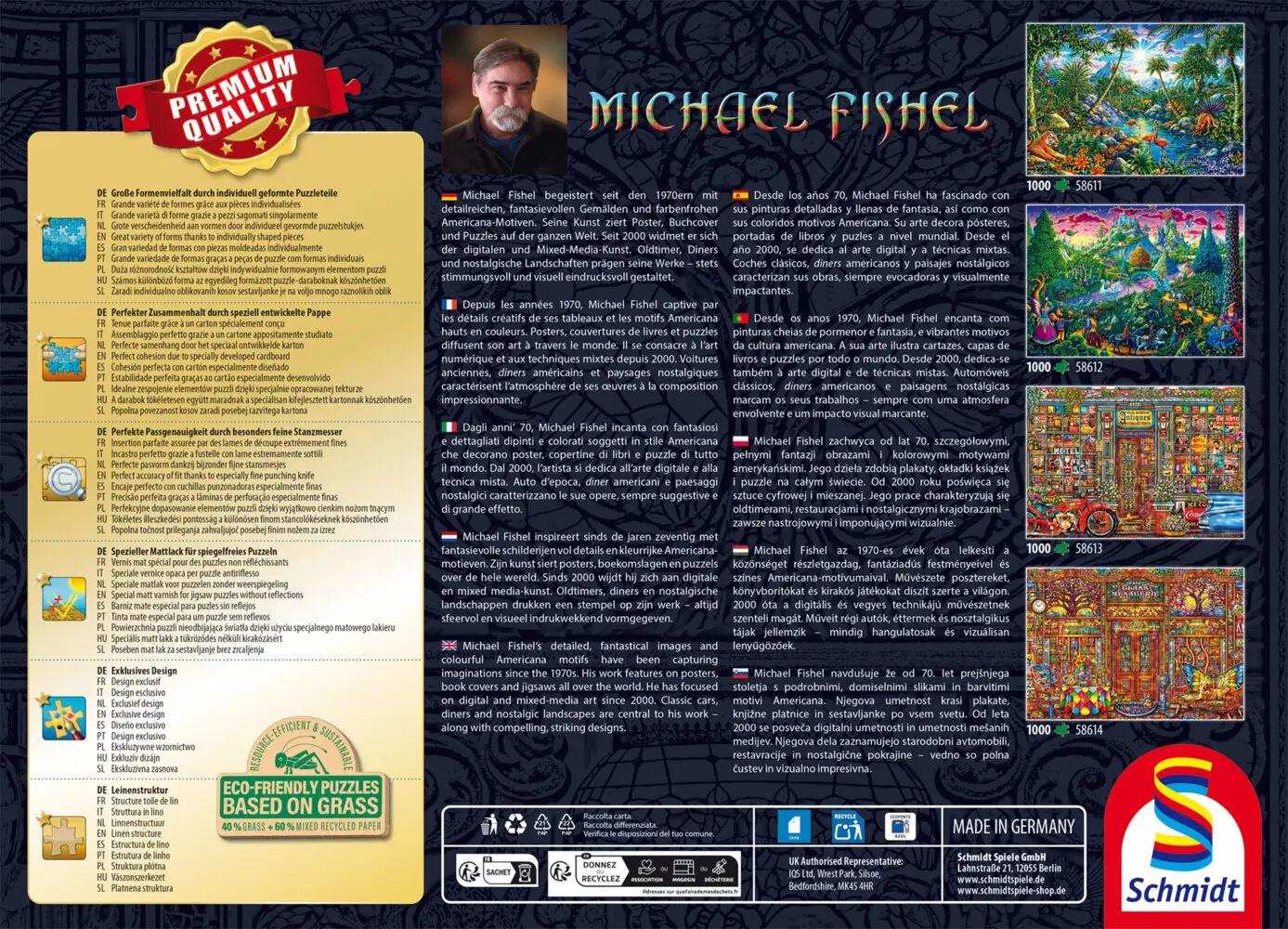 Bild: 4001504586119 | Inselparadies | Puzzles Michael Fishel 1.000 Teile | Spiel | Schachtel