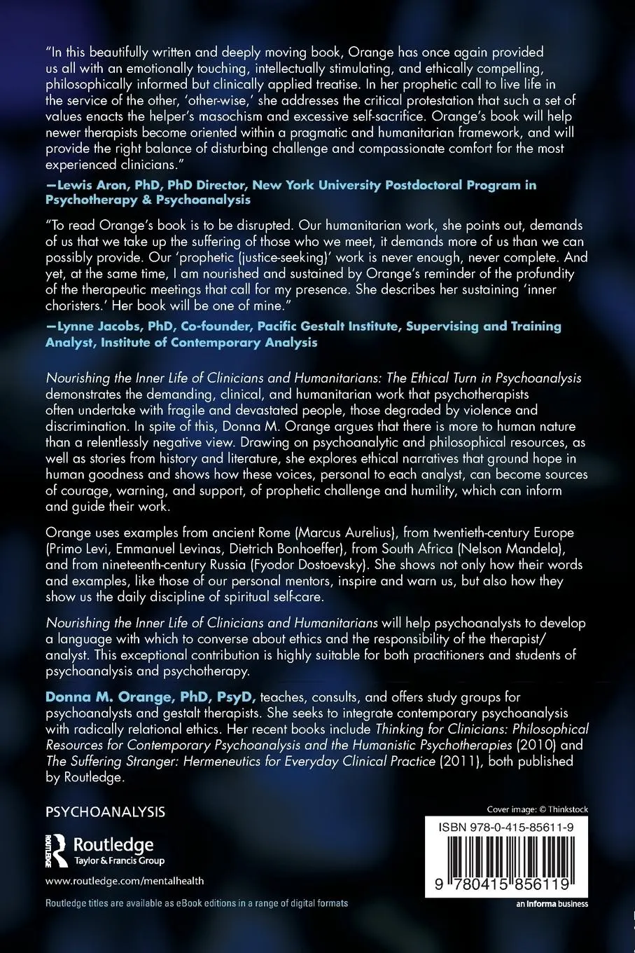 Rückseite: 9780415856119 | Nourishing the Inner Life of Clinicians and Humanitarians | Orange