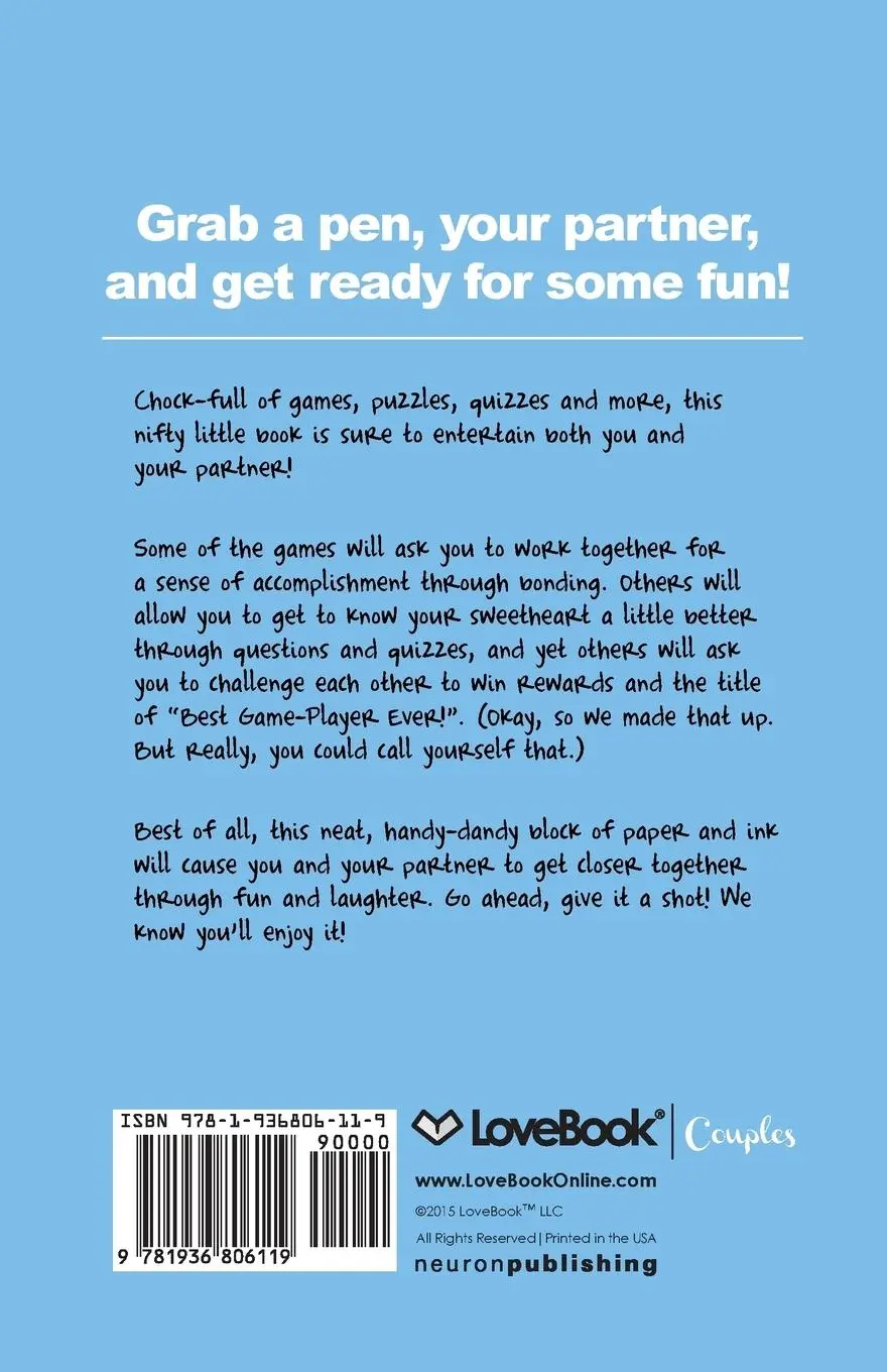 Rückseite: 9781936806119 | The Big Activity Book For Couples | Lovebook | Taschenbuch | Englisch