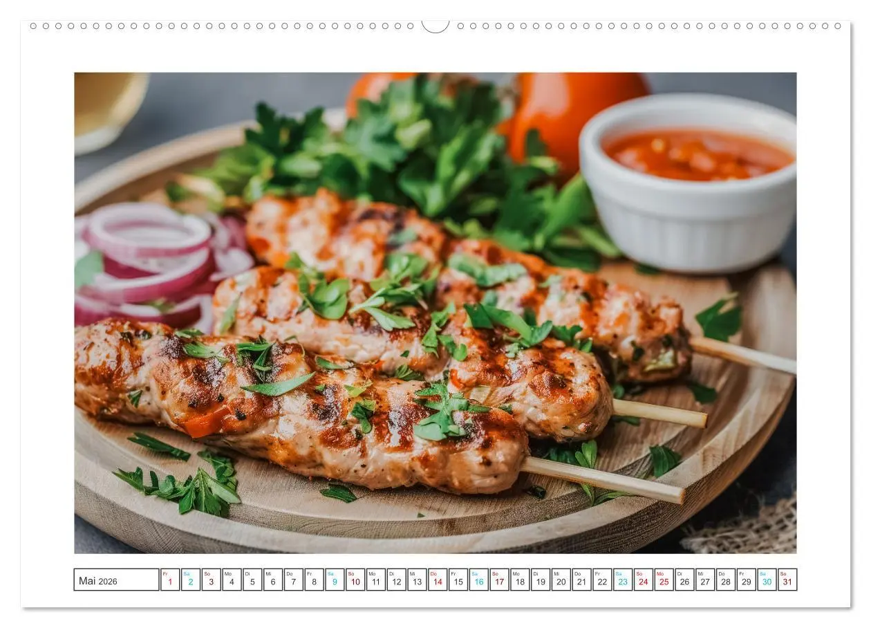 Bild: 9783457376119 | Hackfleisch-Küche (hochwertiger Premium Wandkalender 2026 DIN A2...