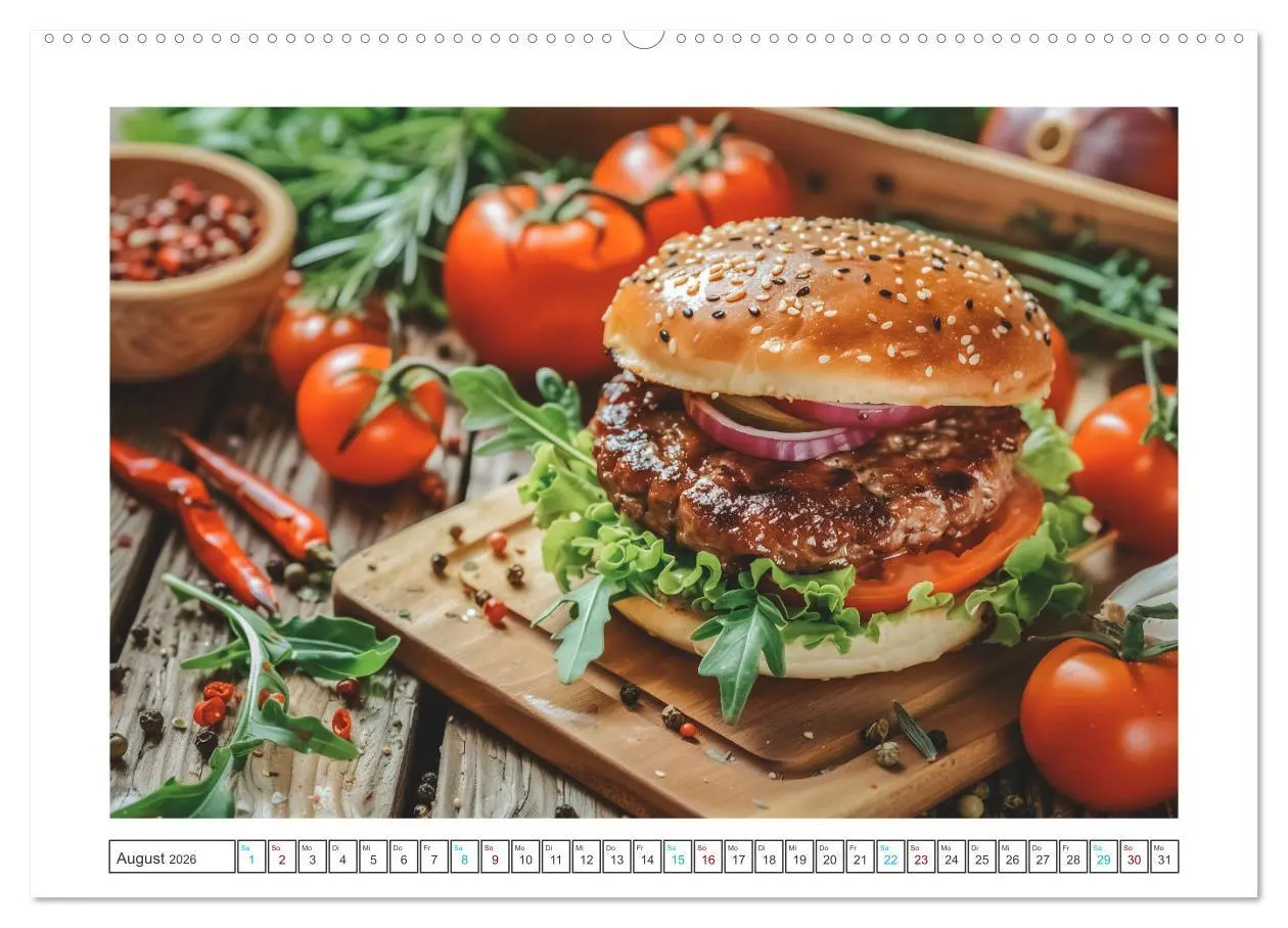 Bild: 9783457376119 | Hackfleisch-Küche (hochwertiger Premium Wandkalender 2026 DIN A2...