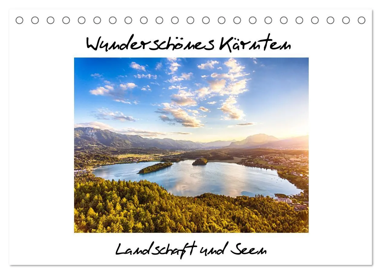 Cover: 9783457446119 | Wunderschönes Kärnten. Landschaft und Seen. (Tischkalender 2026 DIN...