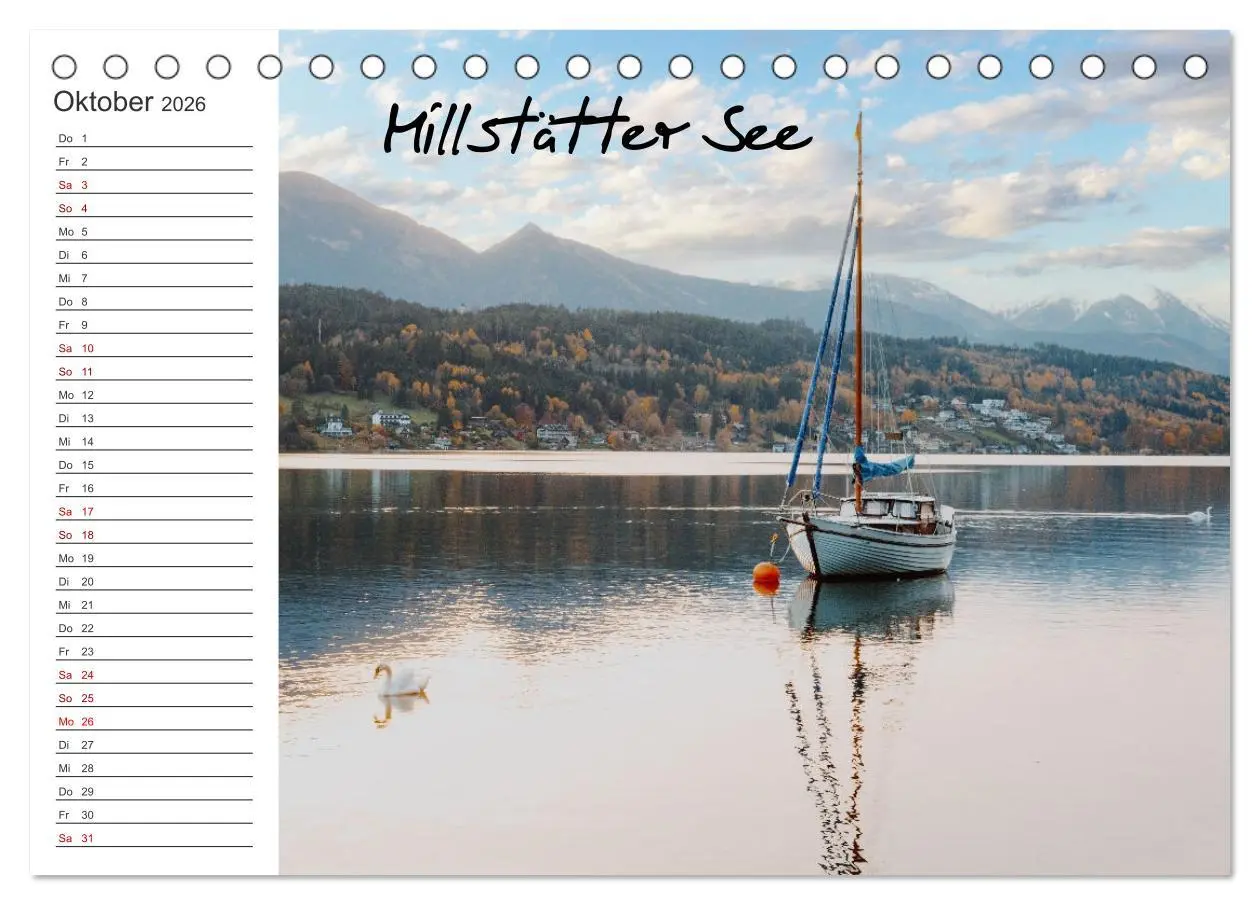 Bild: 9783457446119 | Wunderschönes Kärnten. Landschaft und Seen. (Tischkalender 2026 DIN...