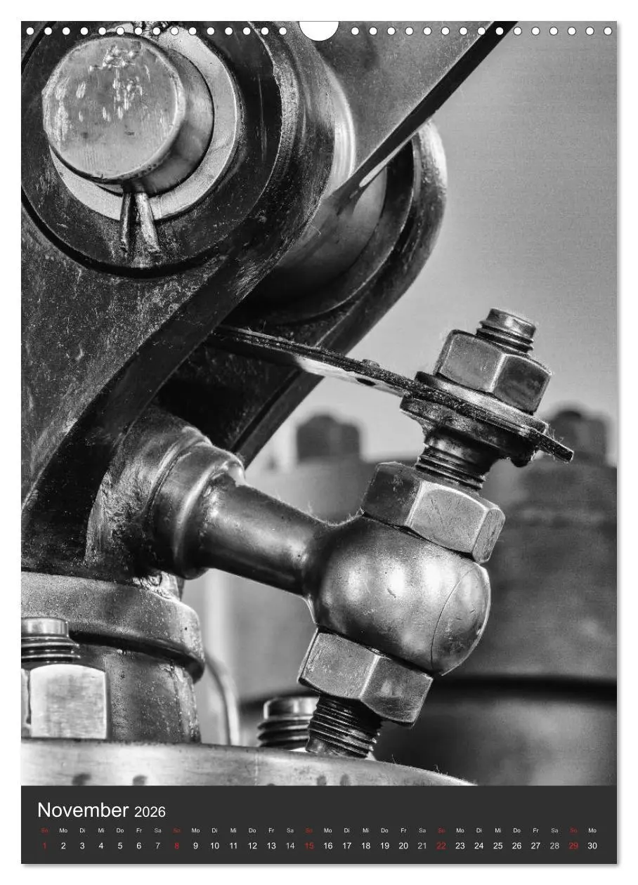 Bild: 9783516466119 | Industrieästhetik in Schwarz-Weiss (Wandkalender 2026 DIN A3 hoch),...
