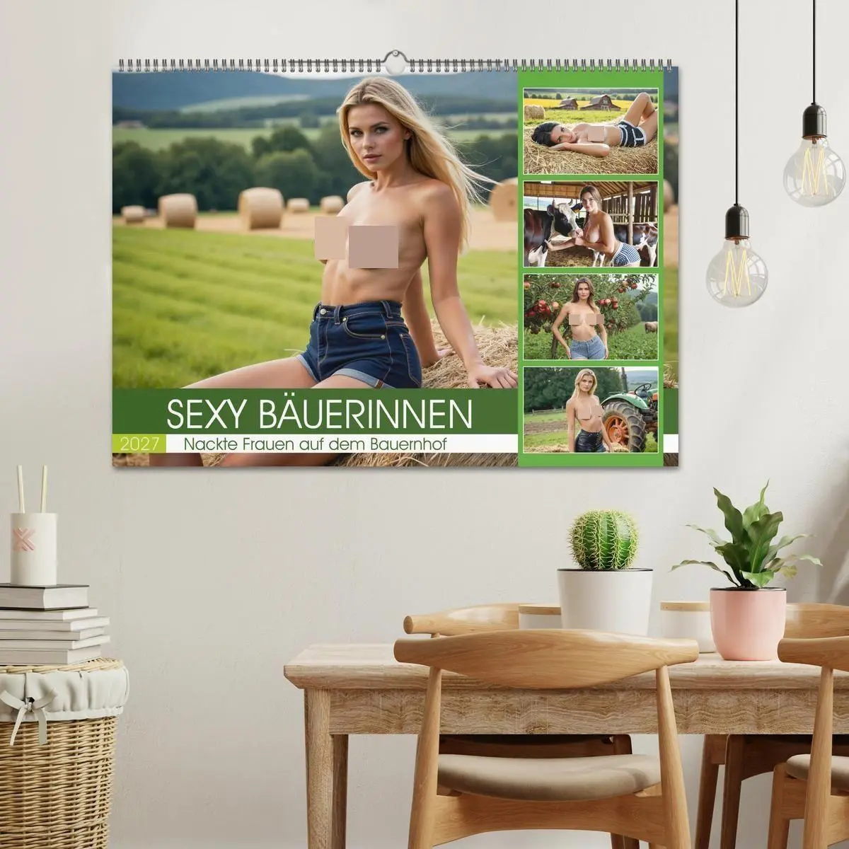 Bild: 9783516916119 | Sexy Bäuerinnen - Nackte Frauen auf dem Bauernhof (Wandkalender...