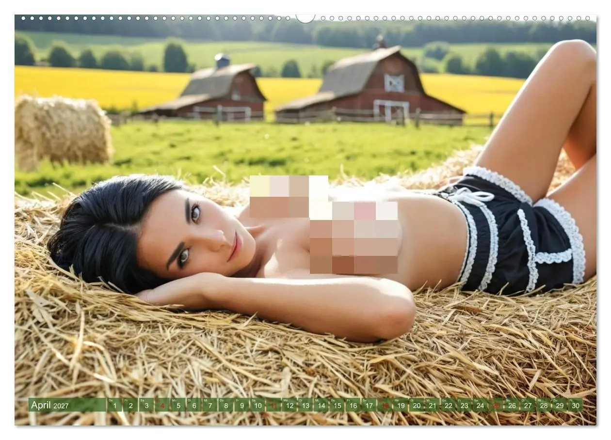 Bild: 9783516916119 | Sexy Bäuerinnen - Nackte Frauen auf dem Bauernhof (Wandkalender...
