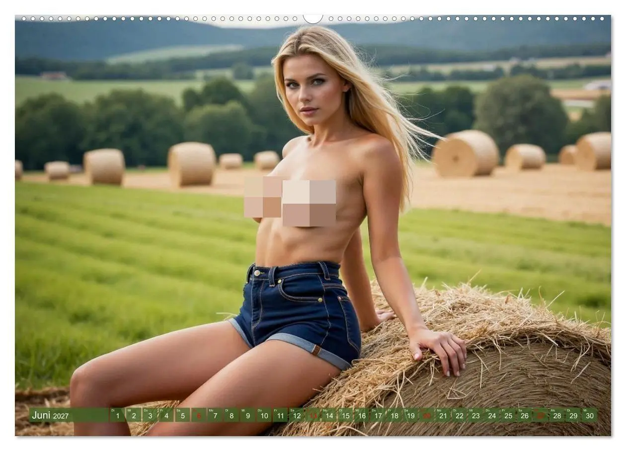 Bild: 9783516916119 | Sexy Bäuerinnen - Nackte Frauen auf dem Bauernhof (Wandkalender...