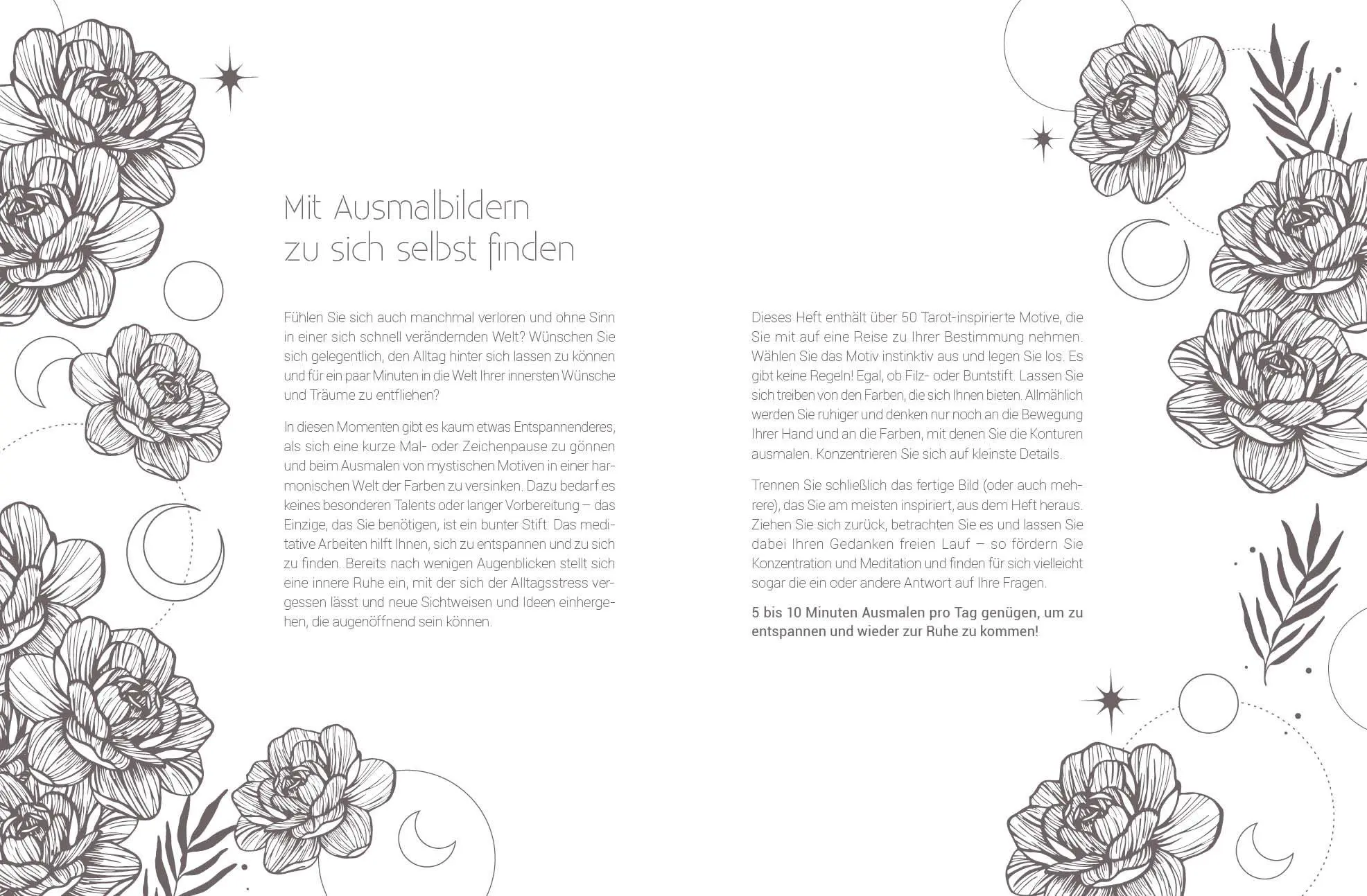 Bild: 9783745916119 | Inspiration Tarot - 50 mystische Motive zum Ausmalen für mehr...