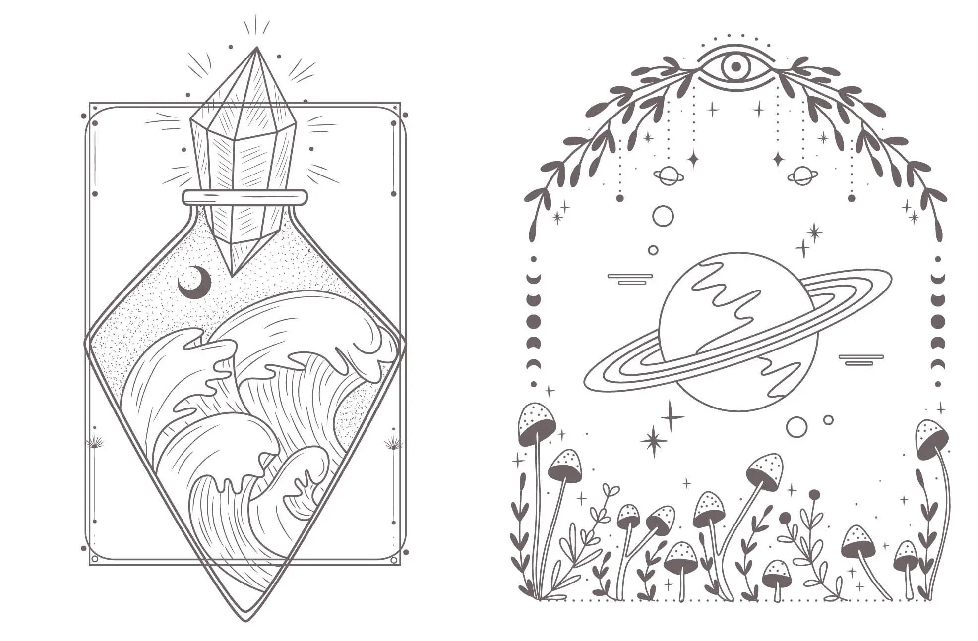 Bild: 9783745916119 | Inspiration Tarot - 50 mystische Motive zum Ausmalen für mehr...