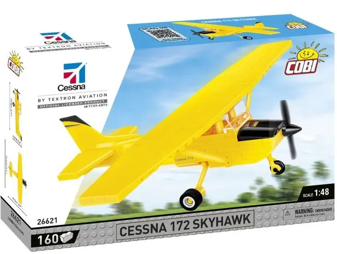 Cover: 5902251266219 | COBI 26621 - Cessna 172 Skyhawk-Yellow, Maßstab 1:48, Bausatz, 160...