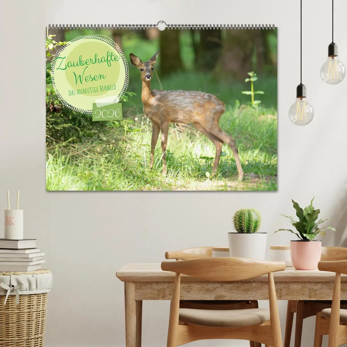 Bild: 9783457366219 | Zauberhafte Wesen - anmutiges Rehwild (Wandkalender 2026 DIN A2...