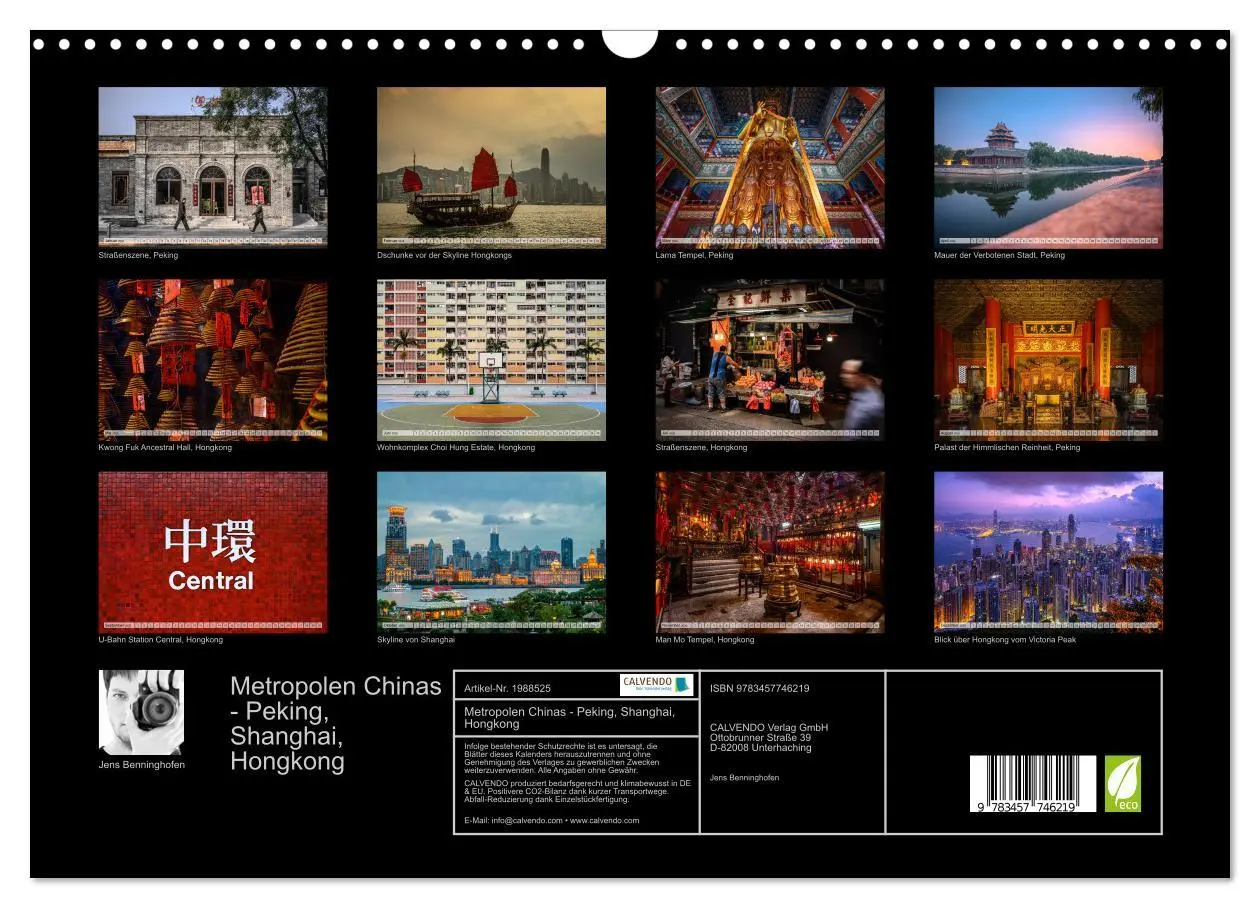 Bild: 9783457746219 | Metropolen Chinas - Peking, Shanghai, Hongkong (Wandkalender 2026...