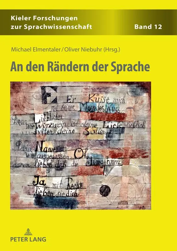 Cover: 9783631816219 | An den Rändern der Sprache | Michael Elmentaler (u. a.) | Buch | 2020