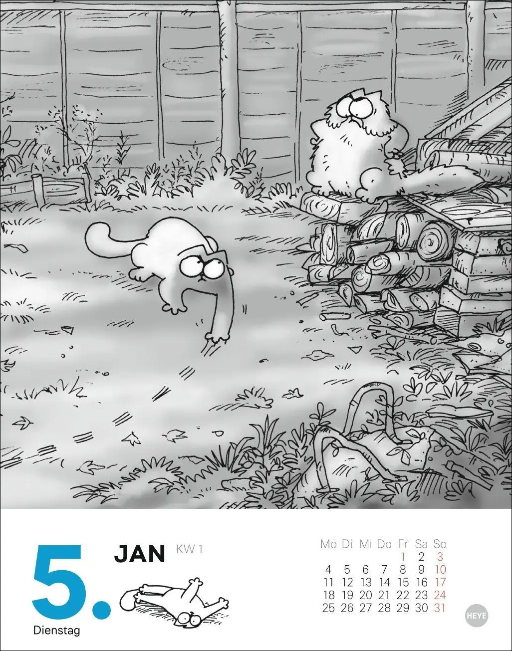 Bild: 9783756416219 | Simons Katze Tagesabreißkalender 2027 | Simon Tofield | Kalender