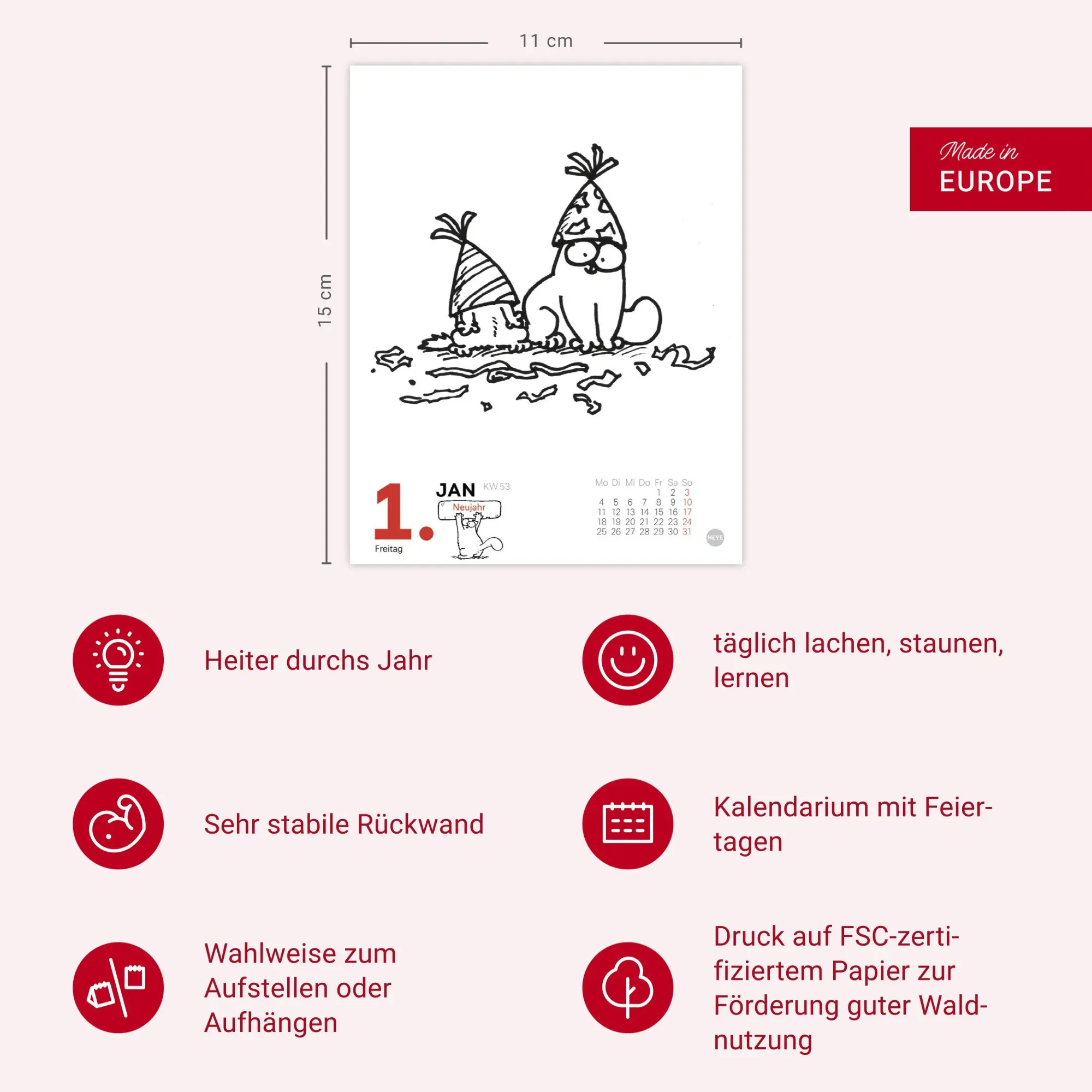 Bild: 9783756416219 | Simons Katze Tagesabreißkalender 2027 | Simon Tofield | Kalender