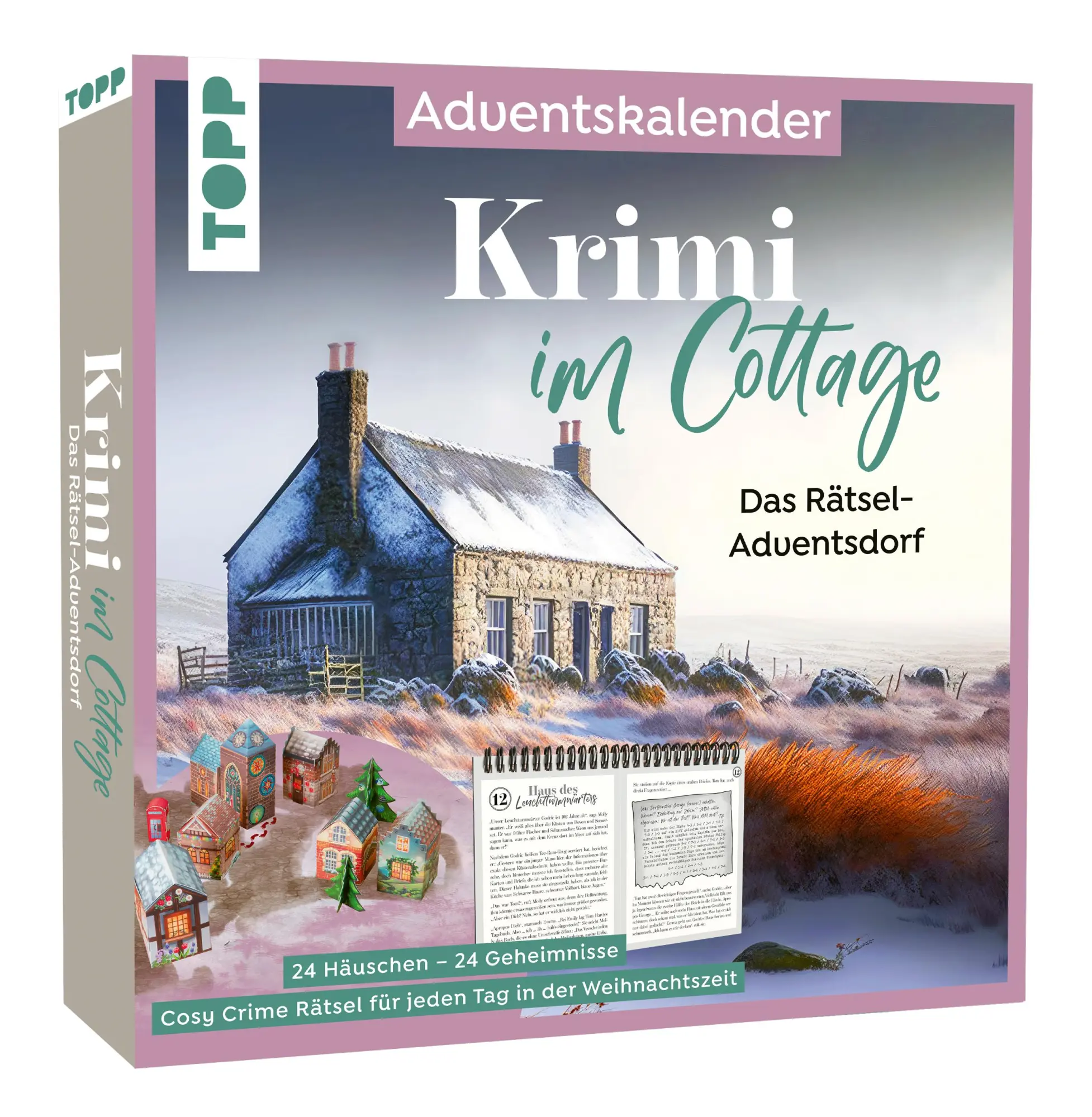 Cover: 4007742186319 | Krimi im Cottage - Das Rätsel-Weihnachtsdorf - Adventskalender | Spiel