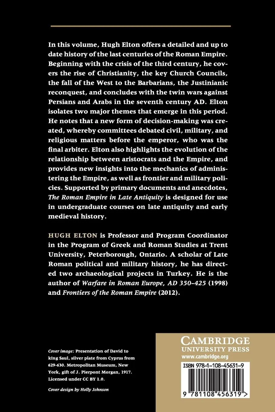 Rückseite: 9781108456319 | The Roman Empire in Late Antiquity | Hugh Elton | Taschenbuch | 2019