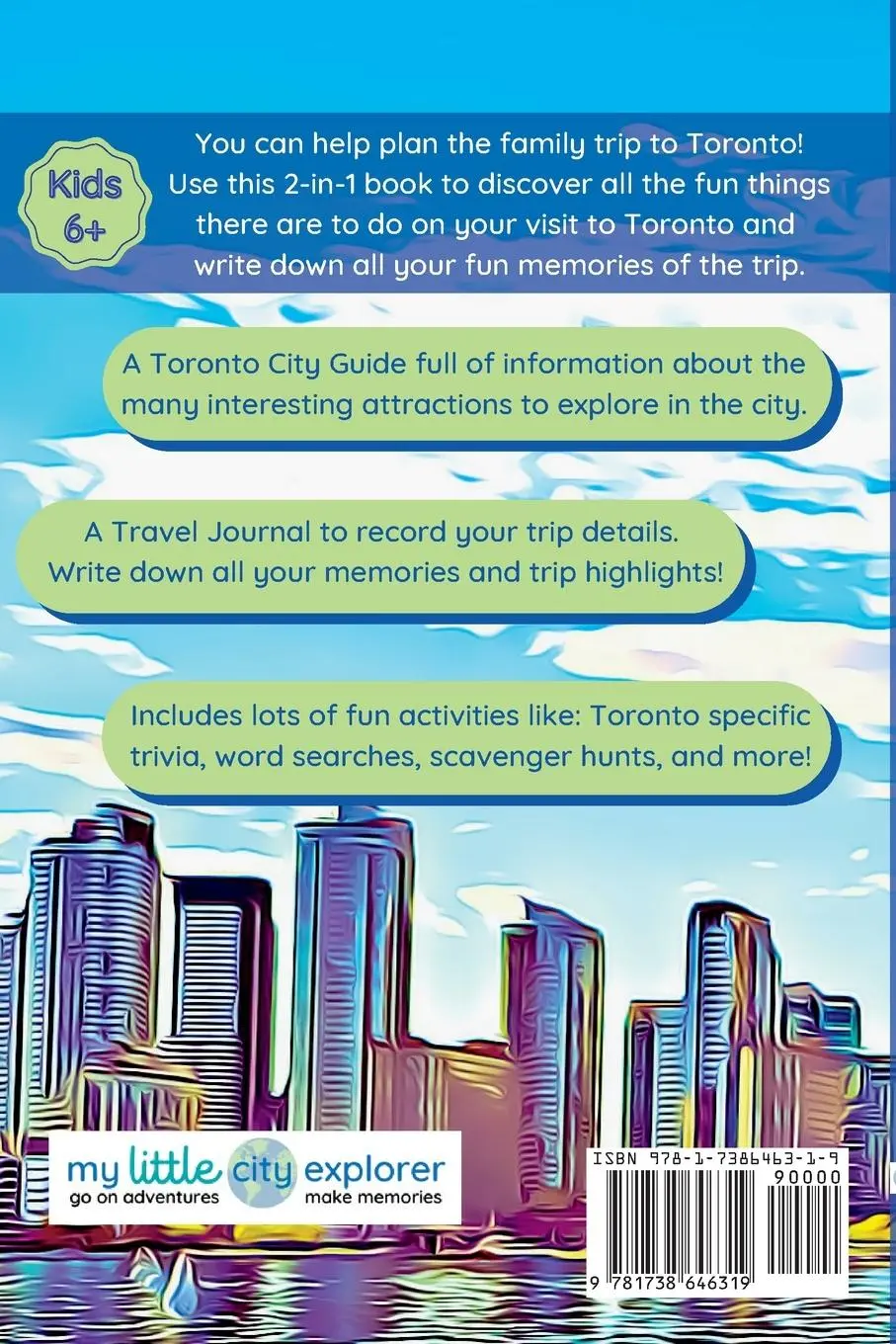 Rückseite: 9781738646319 | Kid's City Guide &amp; Journal - Exploring Toronto - Travel Edition | Choi