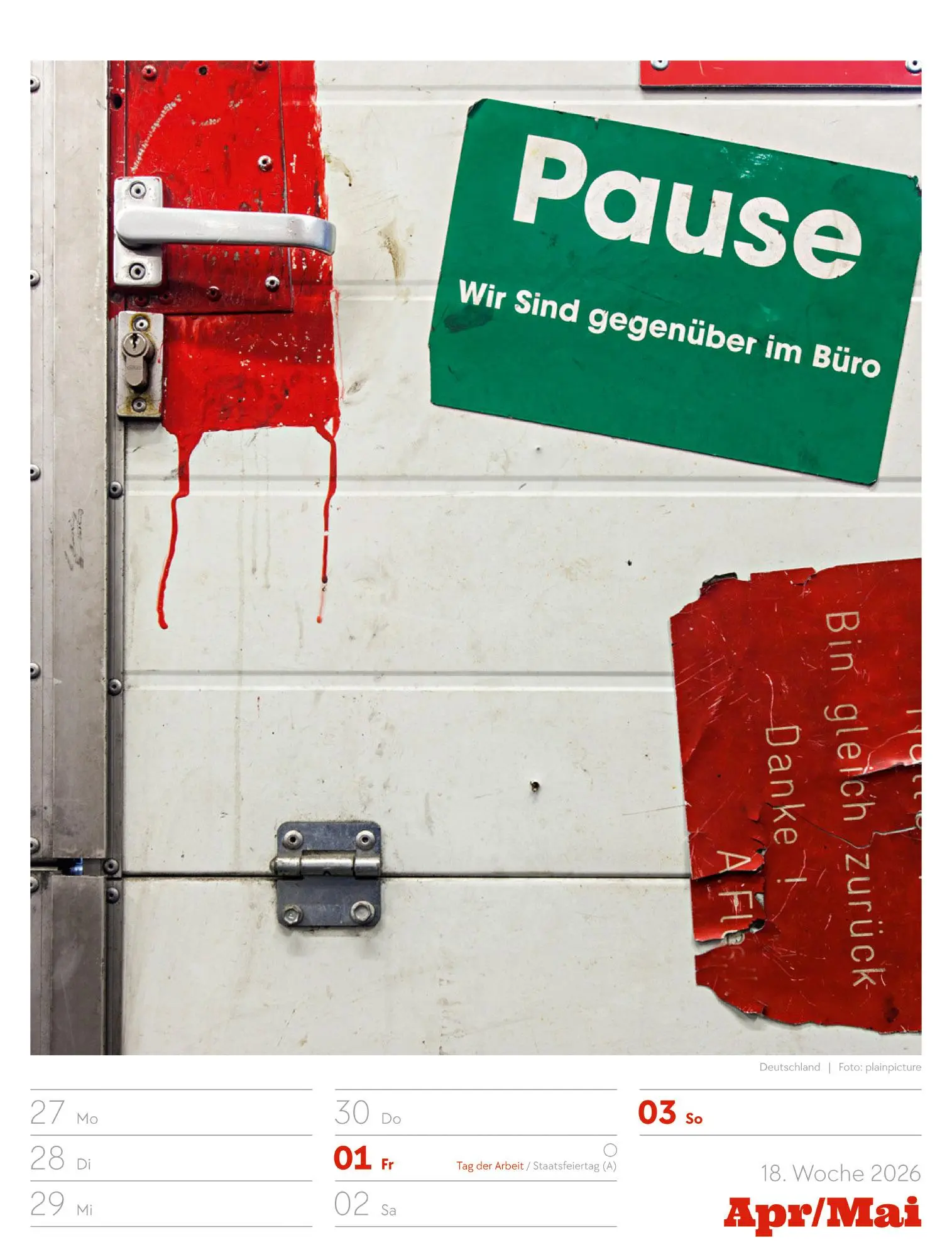 Bild: 9783838436319 | Signs - Schilder-Wochenplaner 2026 | Ackermann Kunstverlag GmbH | 2026