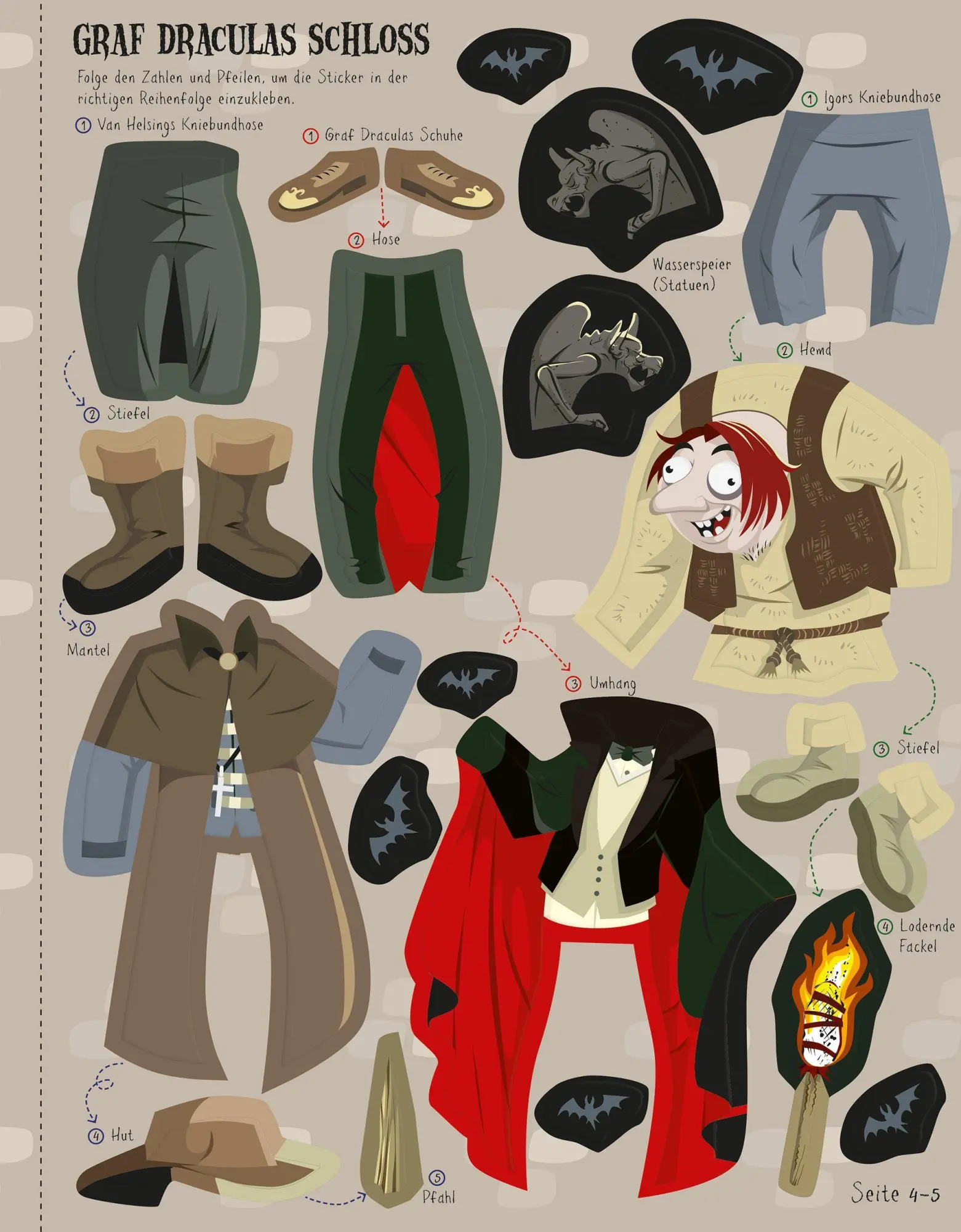 Bild: 9781035706419 | Mein Anzieh-Stickerbuch: Geister, Zombies und Co. | Louie Stowell