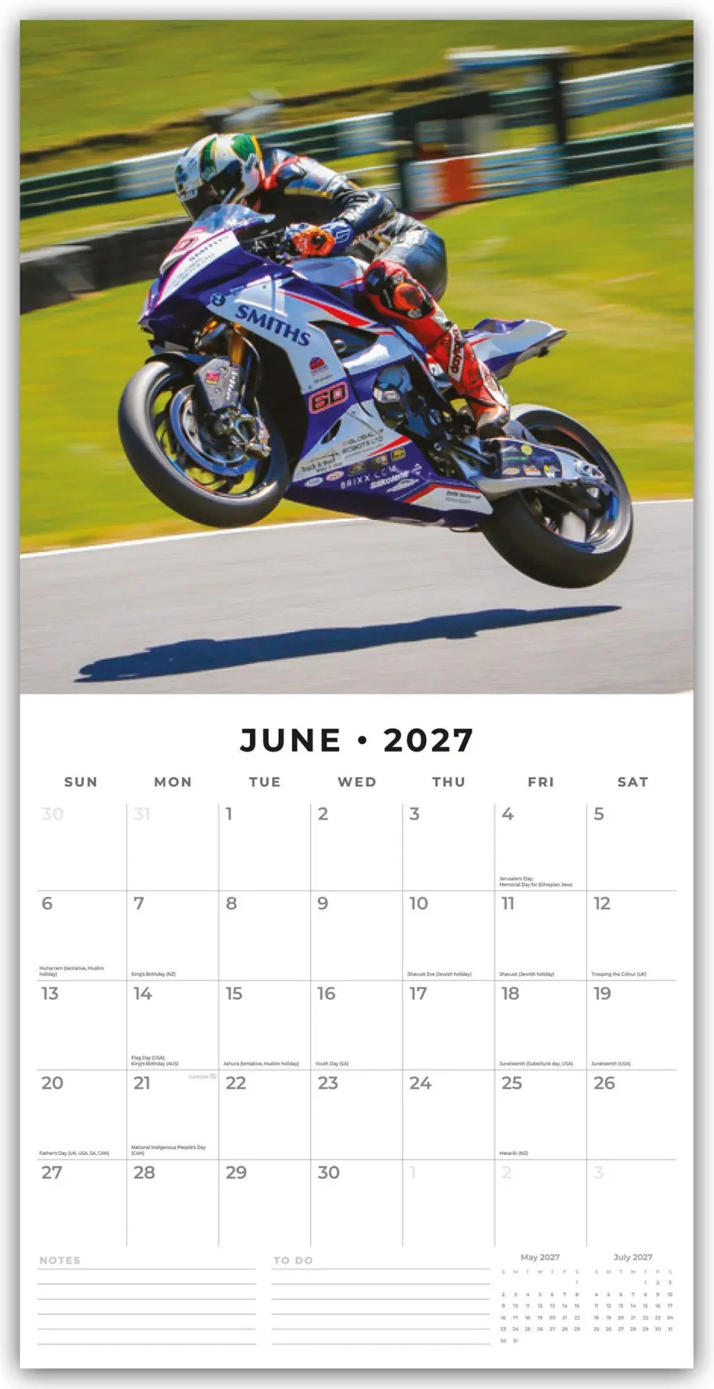 Bild: 9781837016419 | Superbikes - Motorräder 2027 - 16-Monatskalender | Robin Red | 28 S.