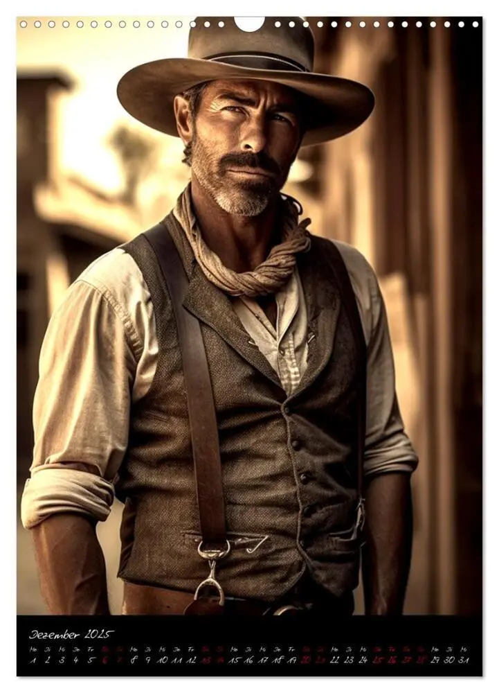 Bild: 9783435876419 | Starke Cowboys (Wandkalender 2025 DIN A3 hoch), CALVENDO...