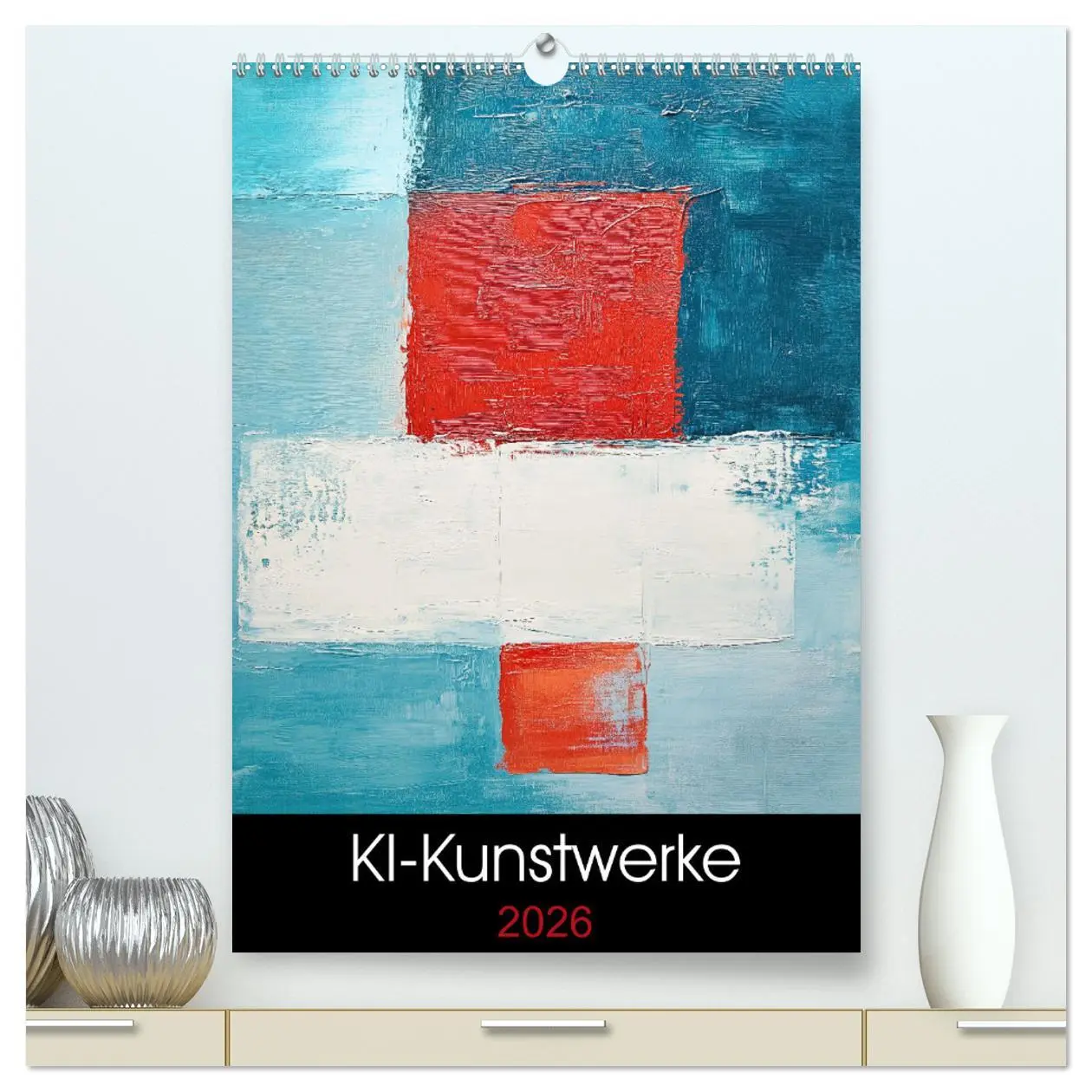 Cover: 9783457276419 | KI-Kunstwerke (hochwertiger Premium Wandkalender 2026 DIN A2 hoch),...
