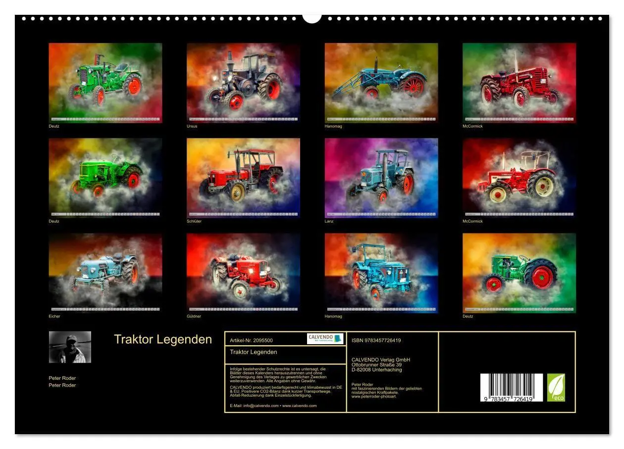 Bild: 9783457726419 | Traktor Legenden (hochwertiger Premium Wandkalender 2026 DIN A2...