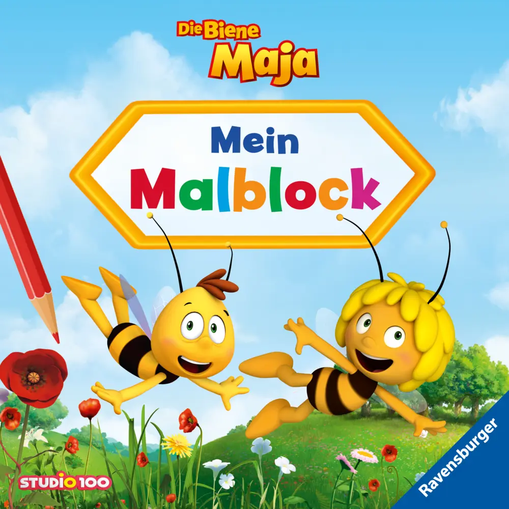 Cover: 9783473496419 | Die Biene Maja - Mein Malblock | Studio 100 Media GmbH | Taschenbuch