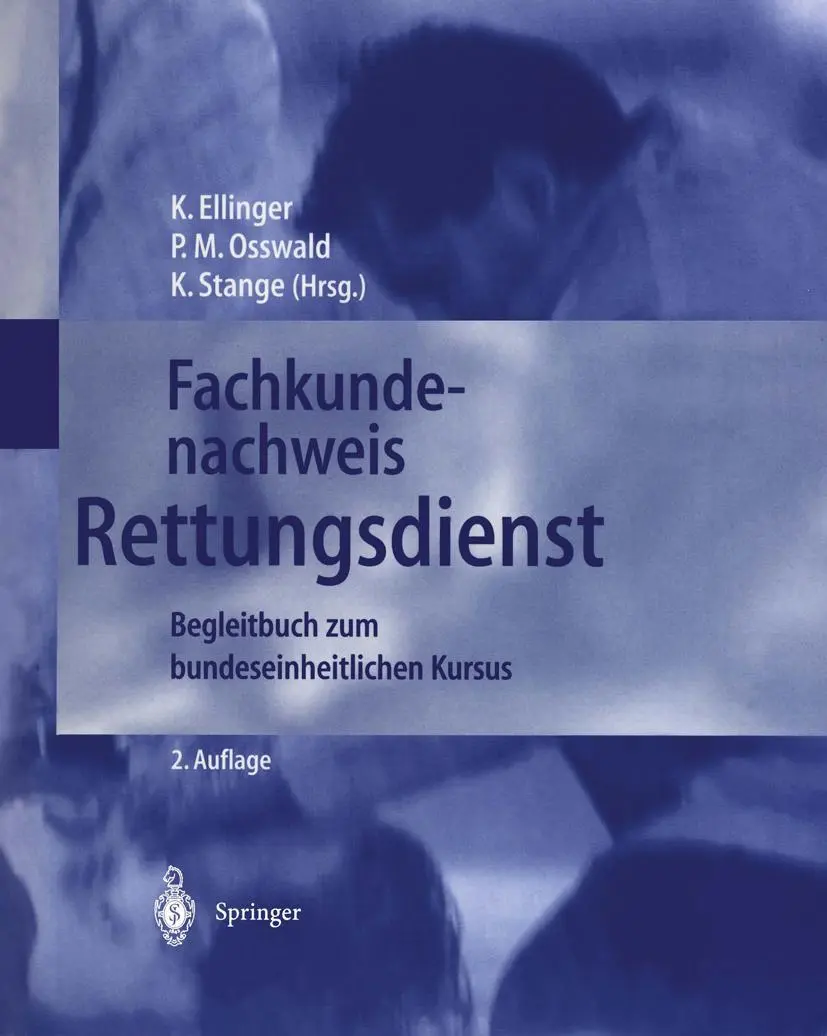 Cover: 9783540576419 | Fachkundenachweis Rettungsdienst | Klaus Ellinger (u. a.) | Buch | xiv Cover: 9783540576419 | Fachkundenachweis Rettungsdienst | Klaus Ellinger (u. a.) | Buch | xiv