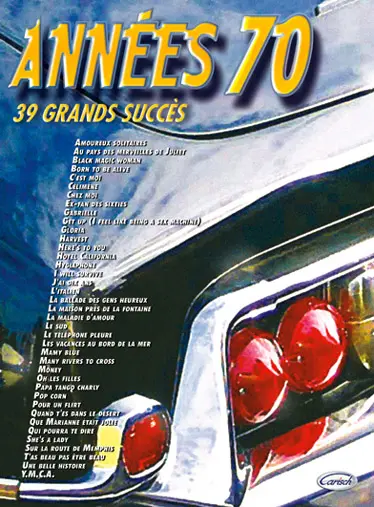 Années 70, 39 grands succès songbook piano/vocal/guitar